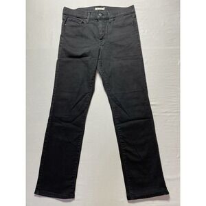Levi's Women's Black Dark Wash Denim Slim Jeans Mid Rise Water Less 5-Pocket